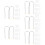 100Pcs Silver Metal Hot Curler Clips Fixing Clips for Electric Rollers 10