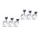 6Pcs Extension Cable Assorted Colors for Car Navigation and Dvr 6