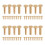 56Pairs Copper Handle Fasteners Golden DIY Rivets for Secure Fix 4
