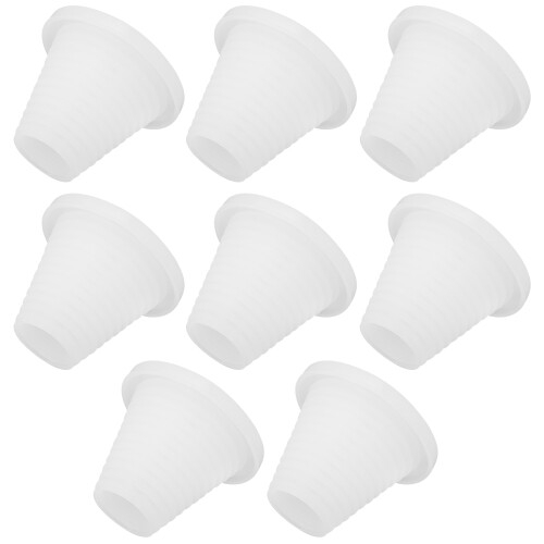 24Pcs Durable White Silicone Stopper Plugs for Bottles Tubes and Pipes 1