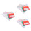 3Sets Clear Printed PVC Bridge Cards Assorted Colors for Indoor Fun 8