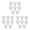 24Pcs Durable White Silicone Stopper Plugs for Bottles Tubes and Pipes 4