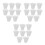 24Pcs Durable White Silicone Stopper Plugs for Bottles Tubes and Pipes 5