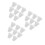 24Pcs Durable White Silicone Stopper Plugs for Bottles Tubes and Pipes 6