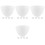 20Pcs Smooth Silicone Mask Mixing Bowls White Storage Tool for Face 5