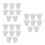 24Pcs Durable White Silicone Stopper Plugs for Bottles Tubes and Pipes 7