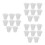 24Pcs Durable White Silicone Stopper Plugs for Bottles Tubes and Pipes 8