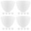 20Pcs Smooth Silicone Mask Mixing Bowls White Storage Tool for Face 7