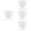 20Pcs Smooth Silicone Mask Mixing Bowls White Storage Tool for Face 8