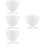 20Pcs Smooth Silicone Mask Mixing Bowls White Storage Tool for Face 9