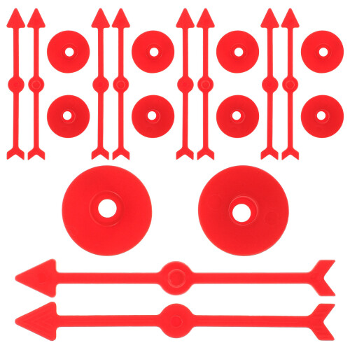 50Pcs Red Plastic Arrow for Group Games and DIY Boards 1