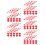 50Pcs Red Plastic Arrow for Group Games and DIY Boards 8