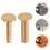 56Pairs Copper Handle Fasteners Golden DIY Rivets for Secure Fix 8