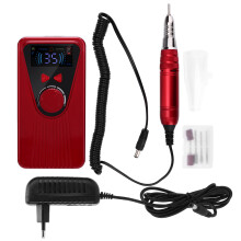 Ponceuse Ă ongles Ă©lectrique haute prĂ©cision 35 000 tr/min avec panneau de commande LCD, batterie rechargeable et tĂŞtes remplaçables. Facile Ă