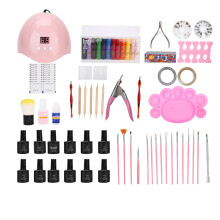 Nail Art Accessories Kit Wide Tooth Design A Variety Of Styling Nail Art Kit Anti Static Acrylic Manicures Shiny Natural Heat Resistant for Salon