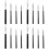 16Pcs Black Professional Painting Ruling Pens Plastic Metal Draw Tools 4