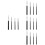 16Pcs Black Professional Painting Ruling Pens Plastic Metal Draw Tools 5