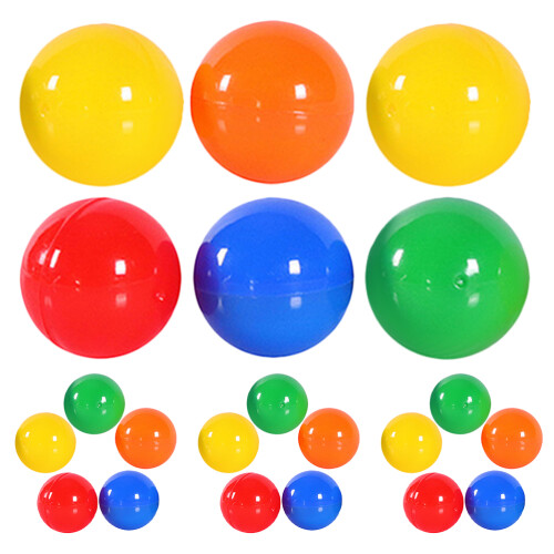 250Pcs Lightweight Plastic Balls Openable Colored Party Balls 1