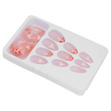24pcs Fake Nails Set with 12 Sizes, Full Cover Artificial Tips for Women