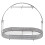 Iron Mug Holder Stand with 6 Hooks, 40cm Base, Silver 3