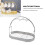 Iron Mug Holder Stand with 6 Hooks, 40cm Base, Silver 5