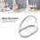 Iron Mug Holder Stand with 6 Hooks, 40cm Base, Silver 6