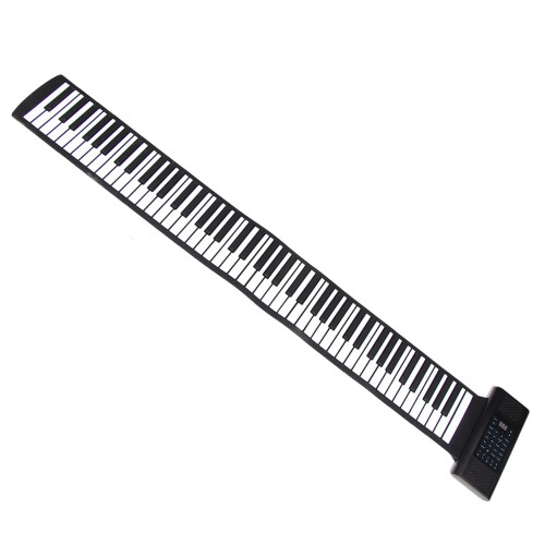 Roll Up Piano Keyboard With Bluetooth Connectivity88Keys Electronic Foldable Piano Featuring128Tones Rhythms Rechargeable Battery Adjustable 1