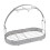 Iron Mug Holder Stand with 6 Hooks, 40cm Base, Silver 14