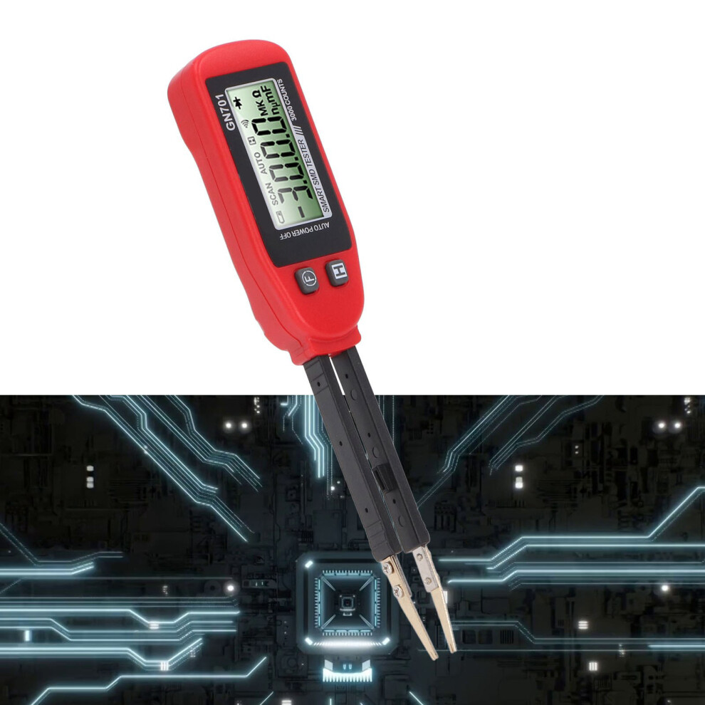 High Accuracy Smd Tester With Gold Plated Tweezers, Diode & Capacitance Test 8401387493805