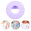 3Pcs Durable Lavender Silicone Protective Tracer Sleeve with Pin 10