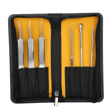 Professional Pimple Popper Tool Kit Double Headed Stainless Steel Acne Extractor Set With Leather Case For Clear Skin Featuring Wide Application