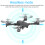 Smart Drone With HD Camera And Gesture Control, Foldable RC Quadcopter Featuring Real Time Transmission Wide Angle Lens Altitude Hold Function And3D 5