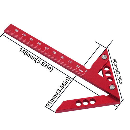 Scripteur de ligne centrale en aluminium premium à 45 pour la menuiserie 1