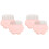 4Pièces Peignes Pet Toilettage Patte Chat Poils Rose 1