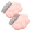 4Pièces Peignes Pet Toilettage Patte Chat Poils Rose 9
