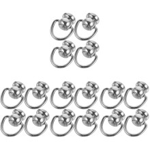 16Stk Leichte D-Ringe Metall Für Und Lederarbeiten