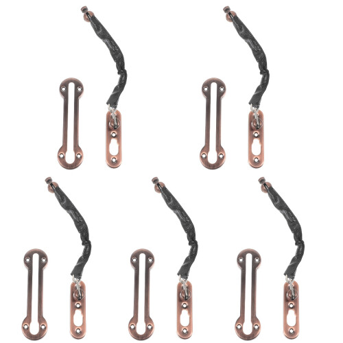 5Pièces De Acier Cuir Pour Porte Maison