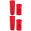 2Ensembles Étuis Manche Microphone Silicone Rouge Usage Polyvalent 5