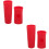 2Ensembles Étuis Manche Microphone Silicone Rouge Usage Polyvalent 6