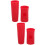 2Ensembles Étuis Manche Microphone Silicone Rouge Usage Polyvalent 7