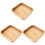 3Pièces Plateau Repas Multifonction Kaki En Bois, Facile À 1