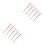 100Pièces Bâtons Fruit Bambou Rouge Cocktail Piques Décor Bar 7