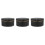3Pièces Boîtes Papier Noir Aspect Pour Cadeaux Fleurs 1