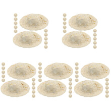 60Pièces Mini Chapeaux Tissés Clair Accessoires DIY Pour Fêtes