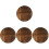 4Pcs Wooden Cooking Pot Lids Carbonized Fir Multi- 1
