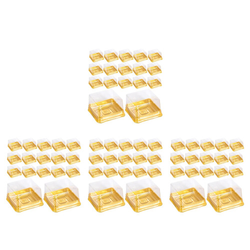 4Sets Egg-Yolk Puff Box Moon Cake Holder Material