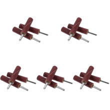 15Pcs Cylinder Head Porting Kit Dark Red Sandpaper Rolls for Polishing