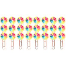 40Pcs Decorative Paper Clips Metal PVC Clips for School Office