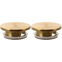 2Pcs Golden Stainless Steel Water Pitcher Lid Home Use Cover