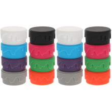 16Pcs Silicone Stoppers Reusable Beverage Sealers